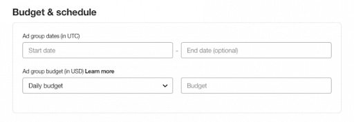 budget and schedule