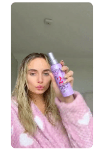 L'oreal haircare ad featuring Millie from Love Island